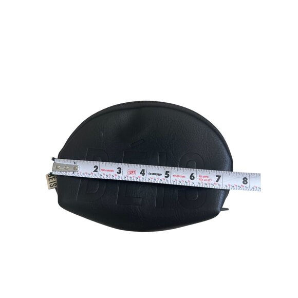 BEIS Black Logo Small Cosmetic Travel Zip Bag - Picture 5 of 7